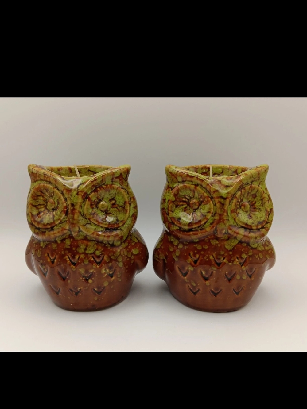 Ceramic Owl Citronella Candles